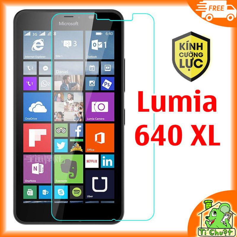 Kính CL NOKIA Microsoft Lumia 640 XL mài cạnh 2.5D-9H-0.26mm