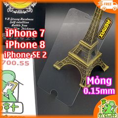 Kính CL iPhone 7/ 8/ SE 2/ SE 3 REMAX Siêu Mỏng 0.1mm - Không FULL, 9H-2.5D