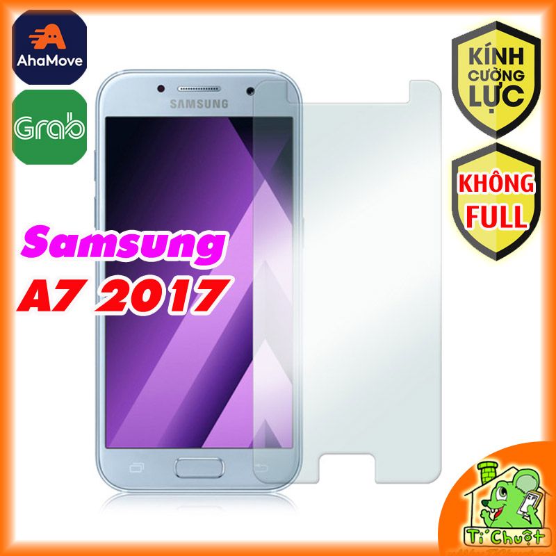 Kính CL Samsung A7 2017 - Không FULL, 9H-0.26mm