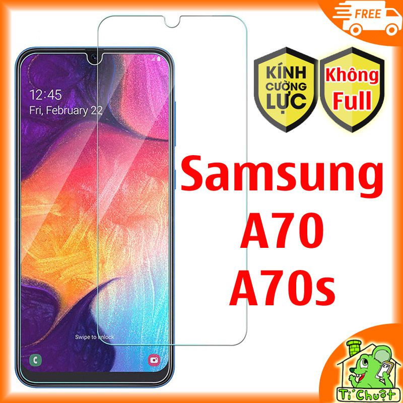 Kính CL Samsung A70 A70s - KHÔNG FULL 9H-0.26mm