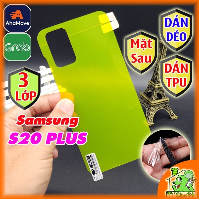 Dán Dẻo TPU Samsung S20 PLUS Mặt Sau Trong Suốt