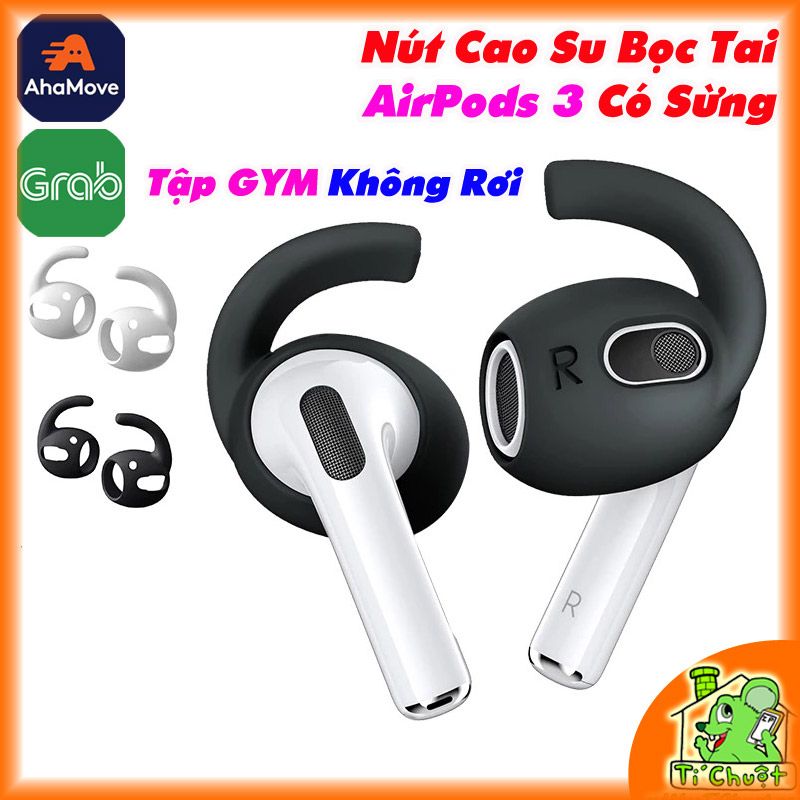 Nút Cao Su Bọc Tai Nghe Apple AirPods 3 có Sừng Tai Thỏ Cố Định