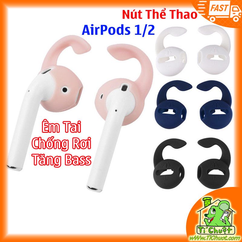 Nút cao su bọc Tai Nghe Apple AirPods 1/2 có Sừng Móc Tai Thỏ