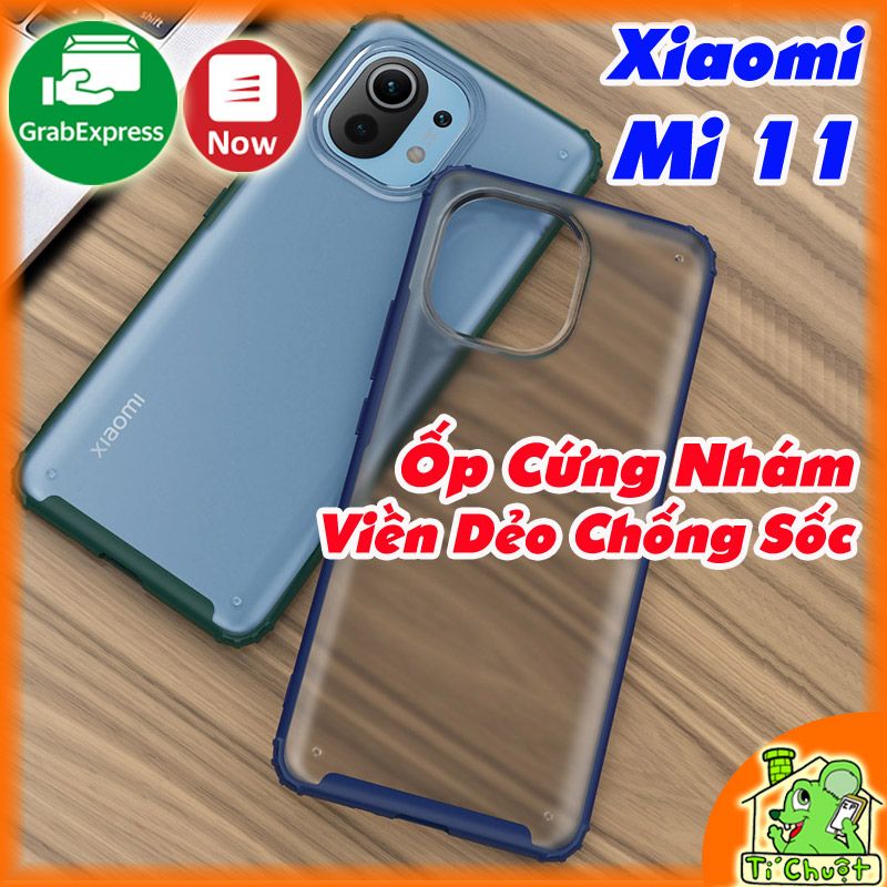 Ốp Lưng Xiaomi Mi 11 5G Cứng Nhám Viền Dẻo Màu Chống Sốc