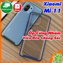 Ốp Lưng Xiaomi Mi 11 5G Cứng Nhám Viền Dẻo Màu Chống Sốc