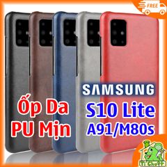 Ốp Lưng Samsung S10 Lite A91 M80s Da PU