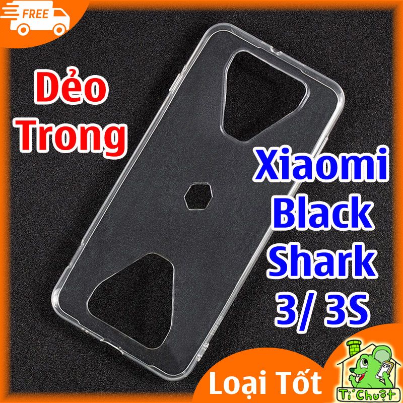 Ốp lưng Xiaomi Black Shark 3/ 3S Silicon Dẻo Trong Suốt Loại Tốt