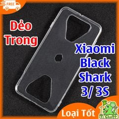 Ốp lưng Xiaomi Black Shark 3/ 3S Silicon Dẻo Trong Suốt Loại Tốt