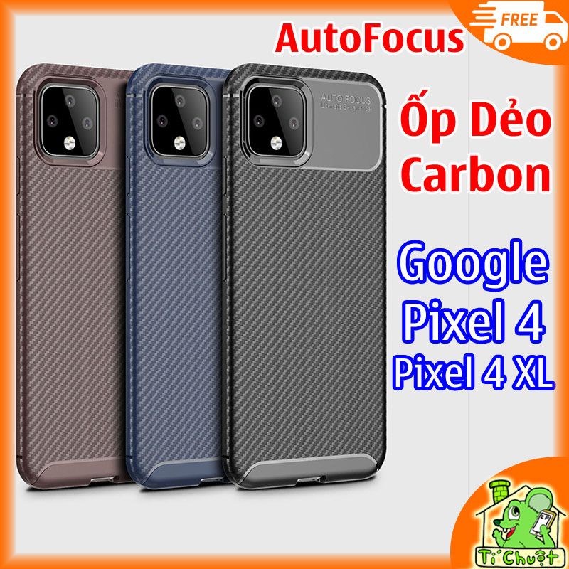 Ốp Lưng Google Pixel 4 Pixel4 XL AutoFocus Vân 3D Carbon Chống Sốc