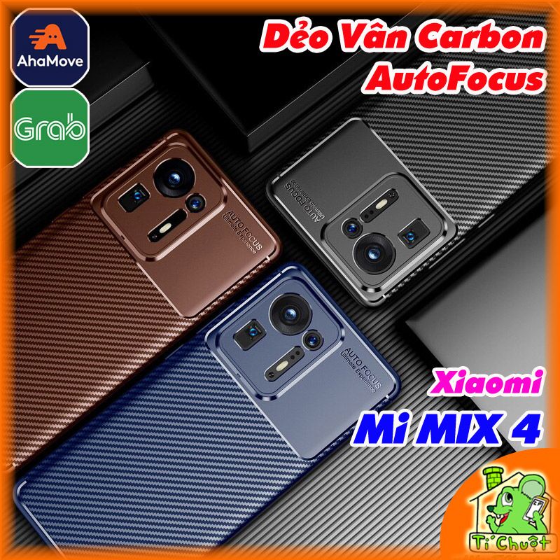 Ốp Lưng Xiaomi Mi MIX 4 AutoFocus Vân 3D Carbon Chống Sốc