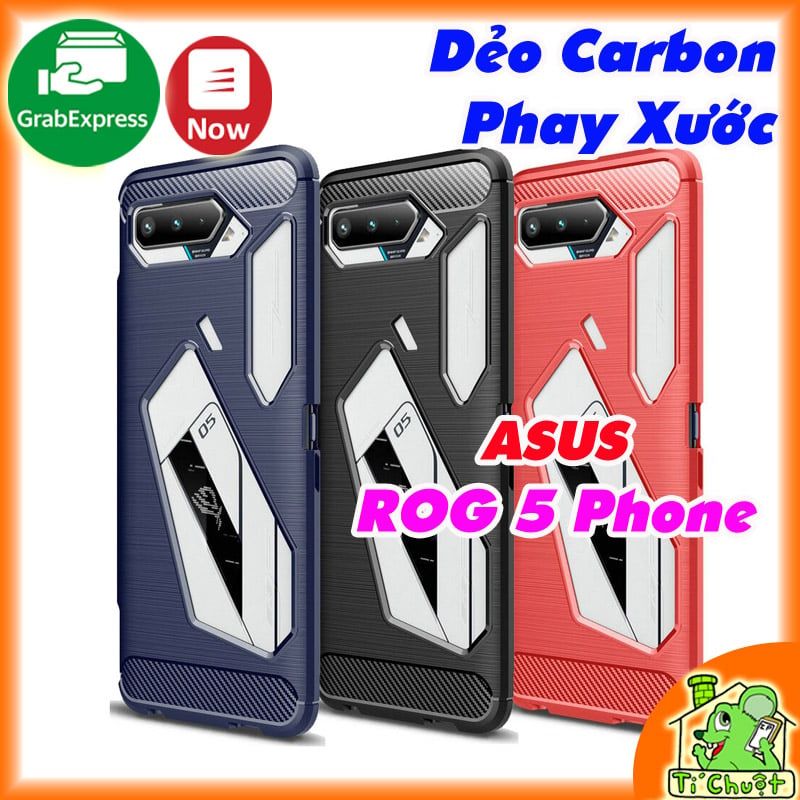 Ốp Lưng ASUS ROG 5/ ROG 5 Pro/ ROG 5 Ultimate Phone Dẻo Carbon Phay Xước Chống Sốc