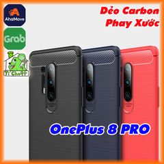 Ốp Lưng OnePlus 8 PRO Dẻo Carbon Phay Xước Chống Sốc