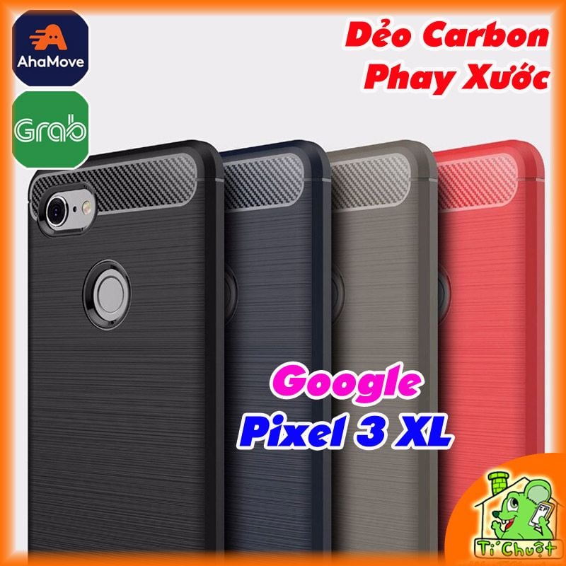 Ốp Lưng Google Pixel 3 XL Dẻo Carbon Phay Xước Chống Sốc