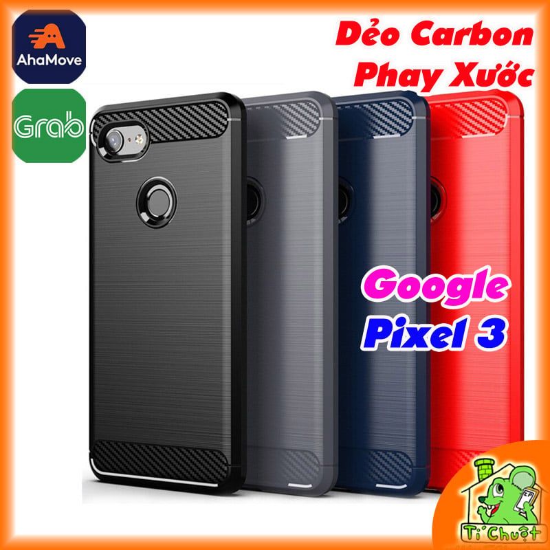 Ốp Lưng Google Pixel 3 Dẻo Carbon Phay Xước Chống Sốc