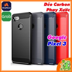 Ốp Lưng Google Pixel 3 Dẻo Carbon Phay Xước Chống Sốc