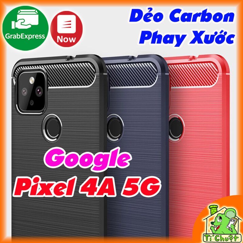 Ốp Lưng Google Pixel 4A 5G Dẻo Carbon Phay Xước Chống Sốc