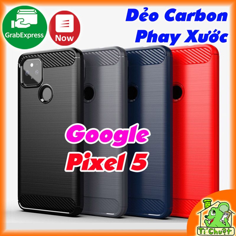 Ốp Lưng Google Pixel 5 Dẻo Carbon Phay Xước Chống Sốc