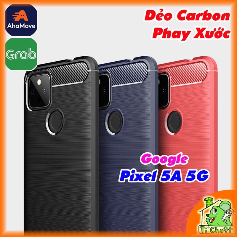 Ốp Lưng Google Pixel 5A 5G Dẻo Carbon Phay Xước Chống Sốc
