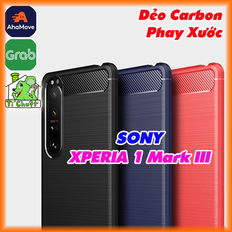 Ốp Lưng SONY XPERIA 1 III Mark 3 Dẻo Carbon Phay Xước Chống Sốc