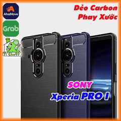 Ốp Lưng SONY XPERIA PRO I Dẻo Carbon Phay Xước Chống Sốc