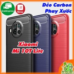 Ốp Lưng Xiaomi Mi 10T Lite Dẻo Carbon Phay Xước Chống Sốc