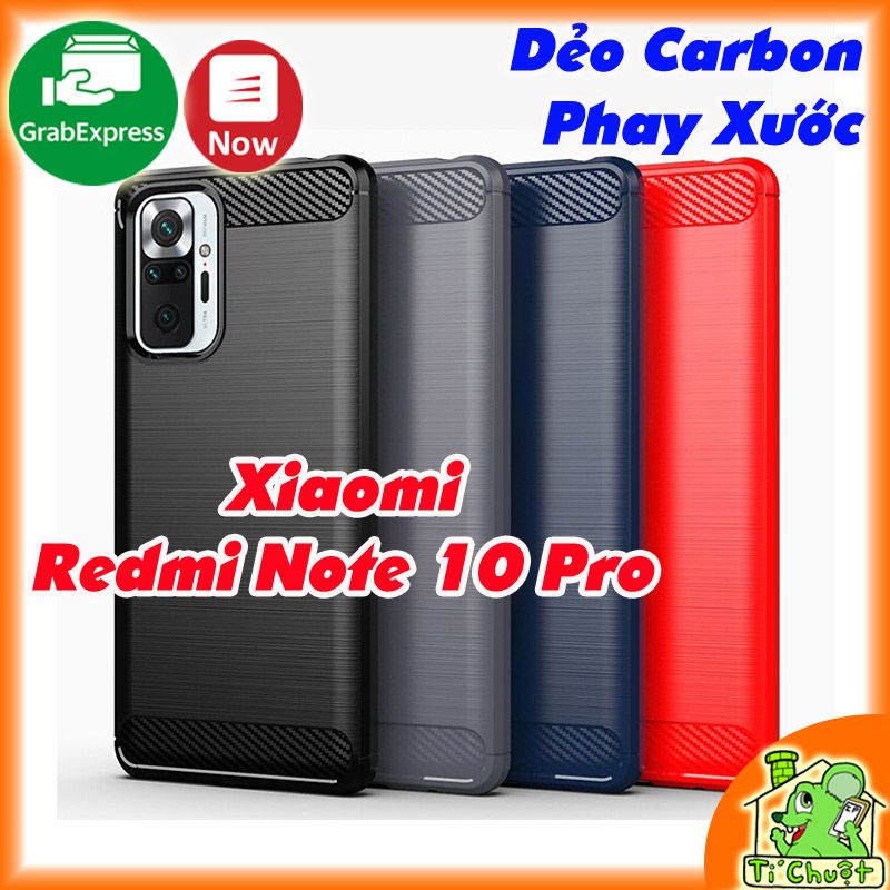 Ốp Lưng Xiaomi Redmi Note 10 PRO Dẻo Carbon Phay Xước Chống Sốc