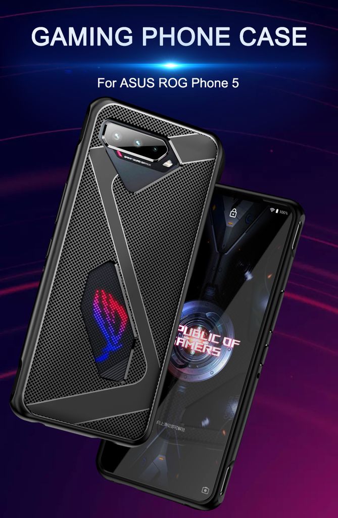 Ốp Lưng ASUS ROG 5/ 5S/ 5 Ultimate Phone Vân CARO Chống Sốc – Shop Tí Chuột