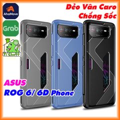 Ốp Lưng ASUS ROG 6/ 6D Phone Vân CARO Chống Sốc