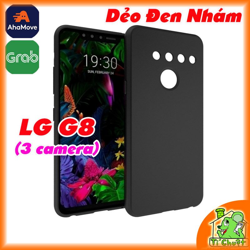 Ốp lưng LG G8 3 Camera Dẻo Đen Nhám