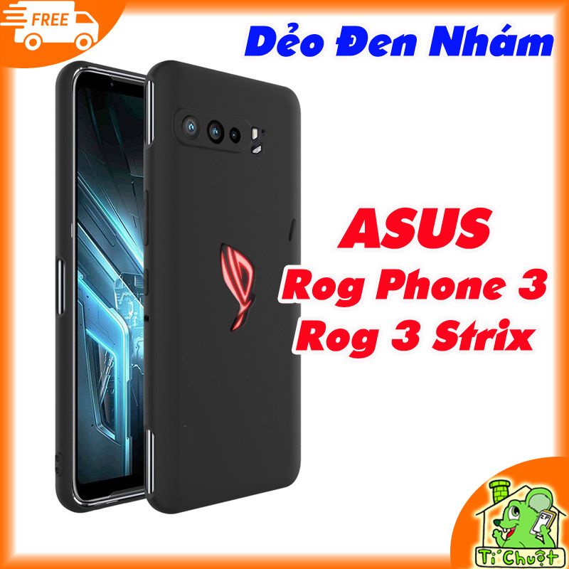 Ốp lưng Asus ROG Phone 3 ZS661KS Dẻo Đen Nhám Mịn