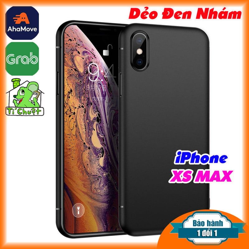 Ốp lưng iPhone XS MAX Dẻo Đen Nhám