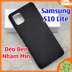 Ốp lưng Samsung S10 Lite A91 M80s Dẻo Đen Nhám Mịn