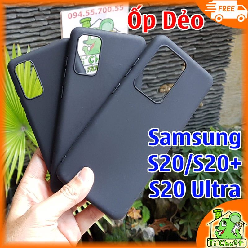 Ốp lưng Samsung S20 S20 Plus S20 Ultra Dẻo Đen Nhám