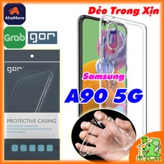 Ốp lưng Samsung A90 5G Chính Hãng GOR Silicon Dẻo Trong Suốt