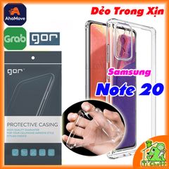 Ốp lưng Samsung Note 20 Chính Hãng GOR Silicon Dẻo Trong Suốt