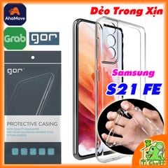 Ốp lưng Samsung S21 FE Chính Hãng GOR Silicon Dẻo Trong Suốt