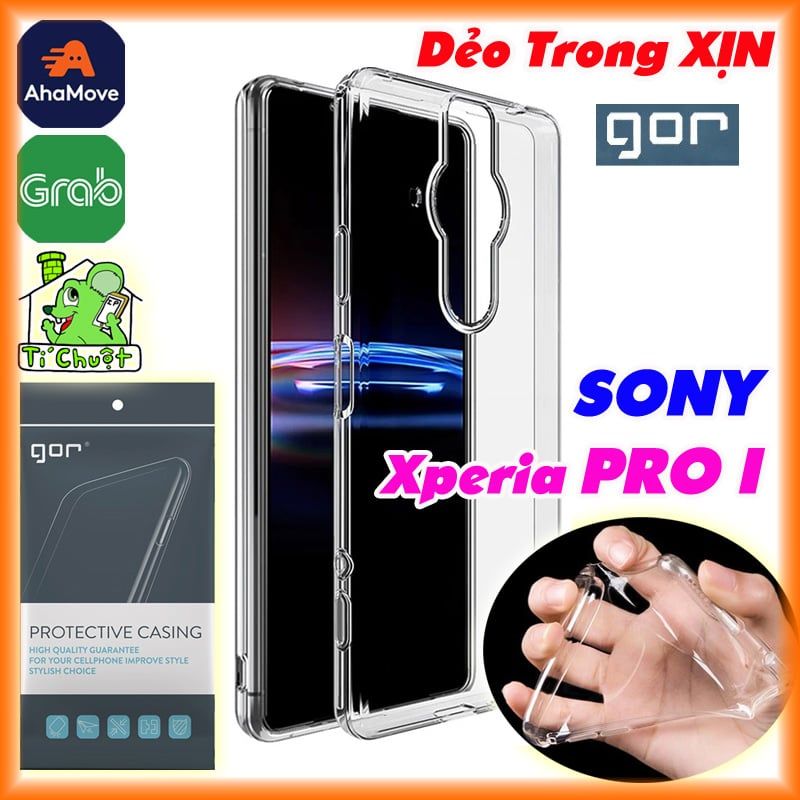 Ốp Lưng SONY XPERIA PRO I Chính Hãng GOR Silicon Dẻo Trong Suốt