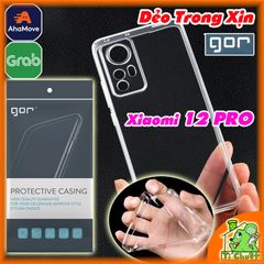 Ốp lưng Xiaomi 12 PRO Chính Hãng GOR Silicon Dẻo Trong Suốt