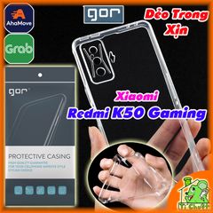 Ốp lưng Xiaomi Redmi K50 GAMING Chính Hãng GOR Silicon Dẻo Trong Suốt