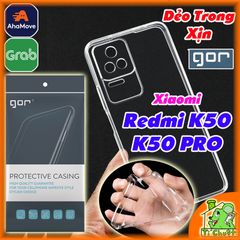 Ốp lưng Xiaomi Redmi K50/ K50 PRO Chính Hãng GOR Silicon Dẻo Trong Suốt