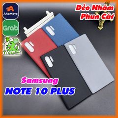 Ốp Lưng Samsung NOTE 10 PLUS Dẻo Màu Phun Cát Nhám Mịn