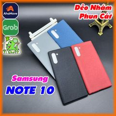 Ốp Lưng Samsung NOTE 10 Dẻo Màu Phun Cát Nhám Mịn