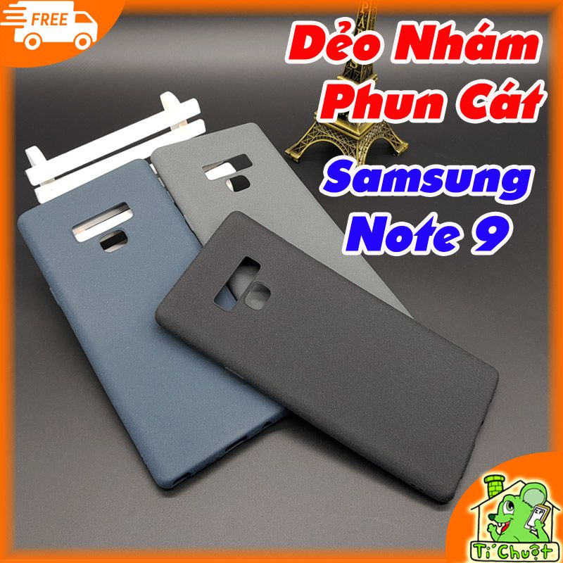 Ốp lưng Samsung Note 9 Dẻo Màu Phun Cát Nhám Mịn