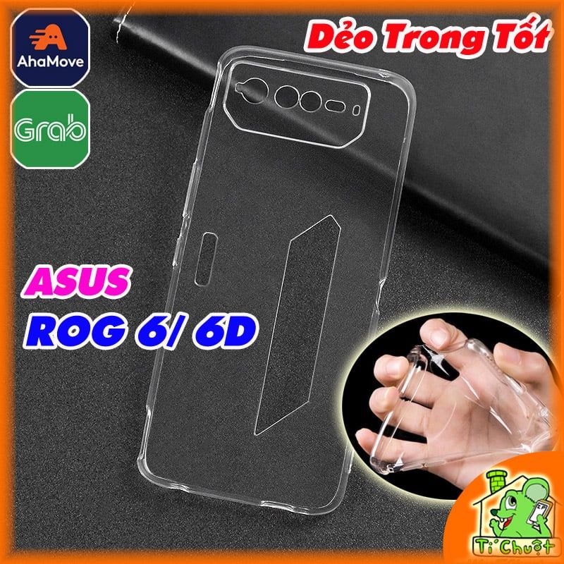 Ốp Lưng ASUS ROG 6/ 6D Silicon Loại Tốt Dẻo Trong Suốt