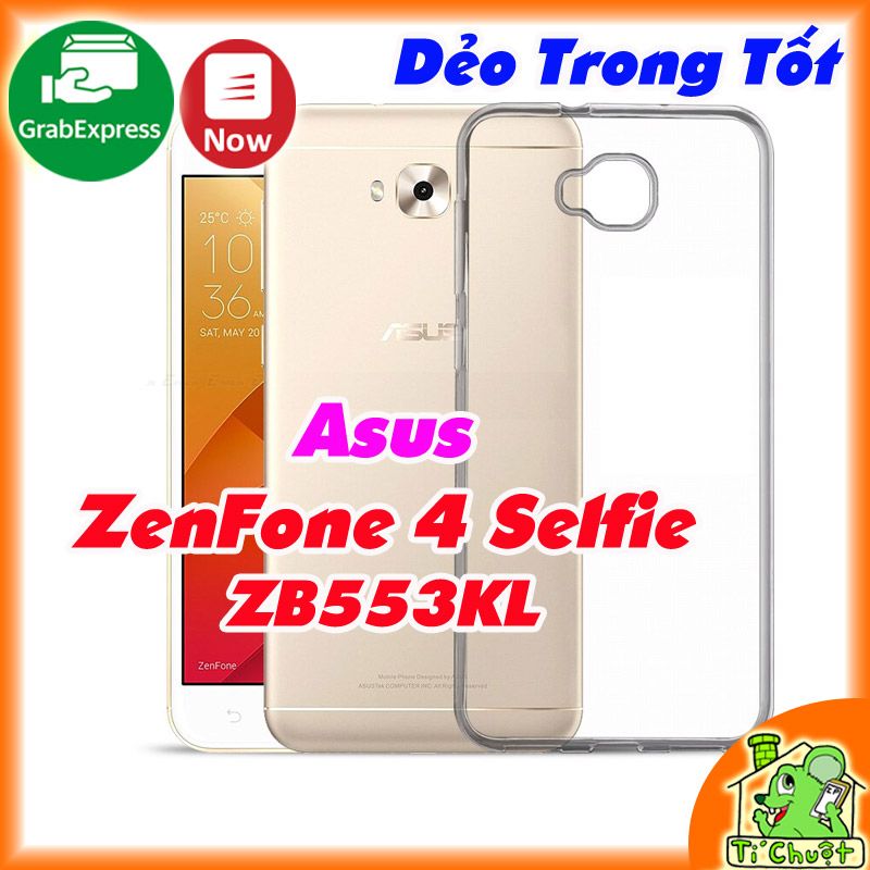 Ốp lưng ASUS ZenFone 4 Selfie ZB553KL Silicon Loại Tốt Dẻo Trong Suốt