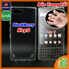 Ốp lưng BlackBerry Key2, KeyTwo Silicon Loại Tốt Dẻo Trong suốt