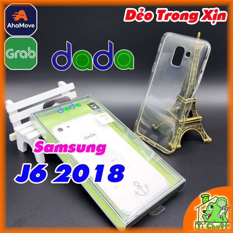 Ốp lưng Samsung J6 2018 DADA Dẻo Trong Suốt