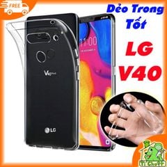 Ốp lưng LG V40 Silicon Loại Tốt Dẻo Trong Suốt