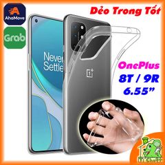 Ốp lưng OnePlus 8T/ 9R Silicon Loại Tốt Dẻo Trong Suốt