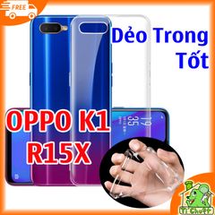 Ốp lưng OPPO K1 R15X Silicon Dẻo Trong Suốt Loại Tốt